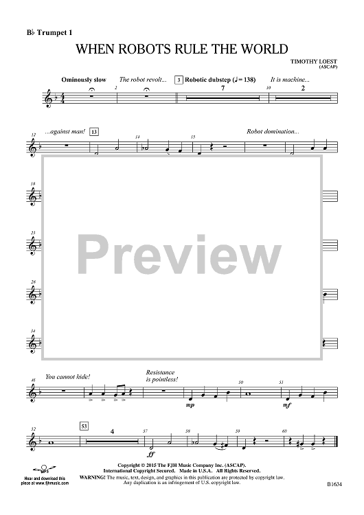 When Robots Rule the World - Bb Trumpet 1