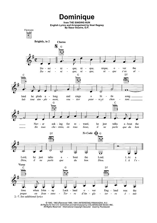 Dominique (from The Singing Nun)