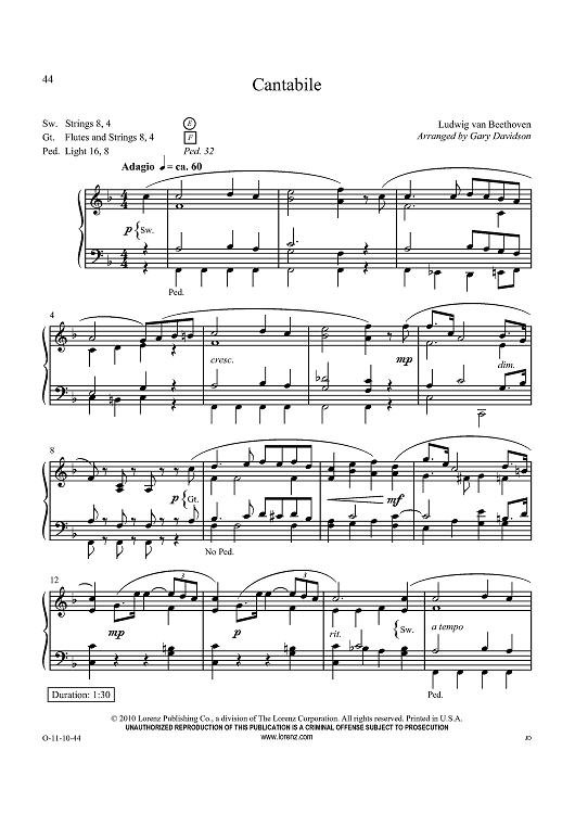 Cantabile / Closing Response