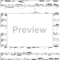 Trio Sonata in G major, movt. 1 - BWV1038 - Score