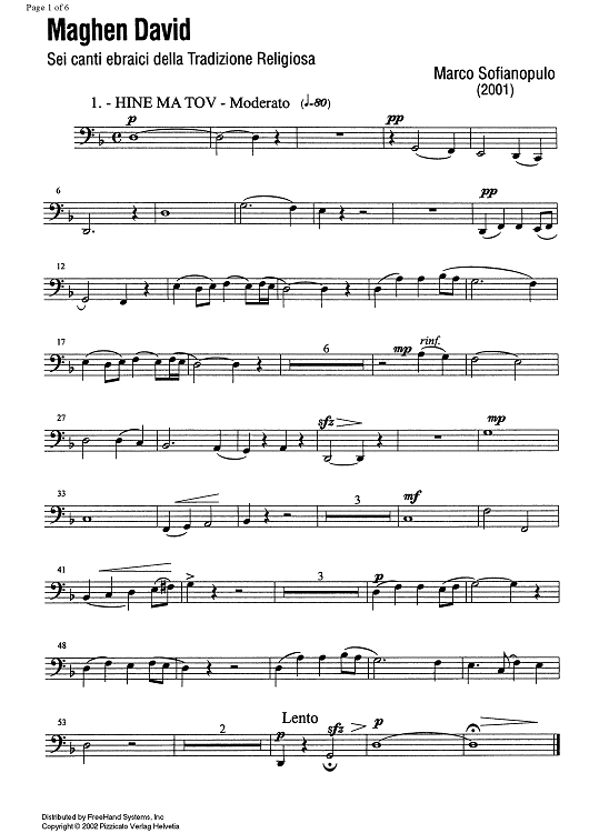 Maghen David - Cello