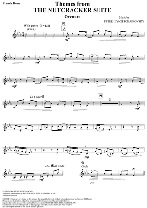 Suite from ''The Nutcracker''. (Themes From) - Horn in F
