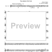 Thank We All Our God (Nun danket Alle Gott) - Horn 1 in F