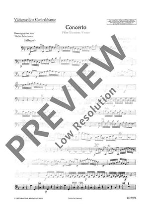 Concerto F Major - Violoncello/double Bass Rip.