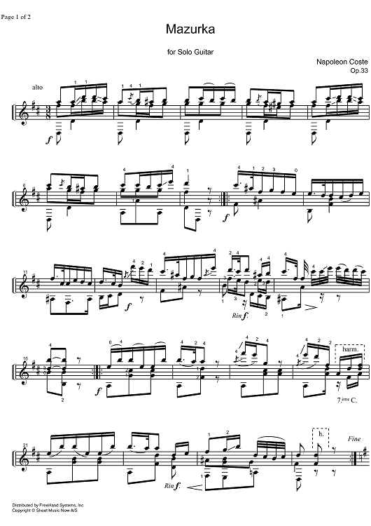 Mazurka Op.33