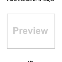 Flute Sonata in G major, HWV 363b