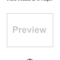 Flute Sonata in G Major, Op. 2, No. 4 - Flute