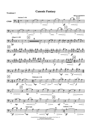 Canonic Fantasy - Trombone 2