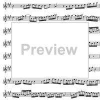 Sonata A Major BWV 1014 - Score