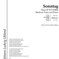 Sonntag Op.47 No. 3
