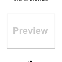 Solo de Concours - Piano Score