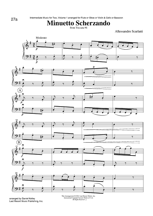 Minuetto Scherzando - from Toccata #4