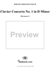 Clavier Concerto No. 1 in D Minor, Movement 3 (BWV 1052) - Score