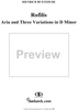 "Rofilis", Aria and Three Variations in D Minor (B248)