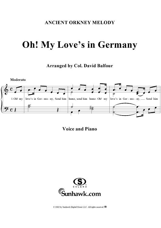 Oh! My Love's in Germany