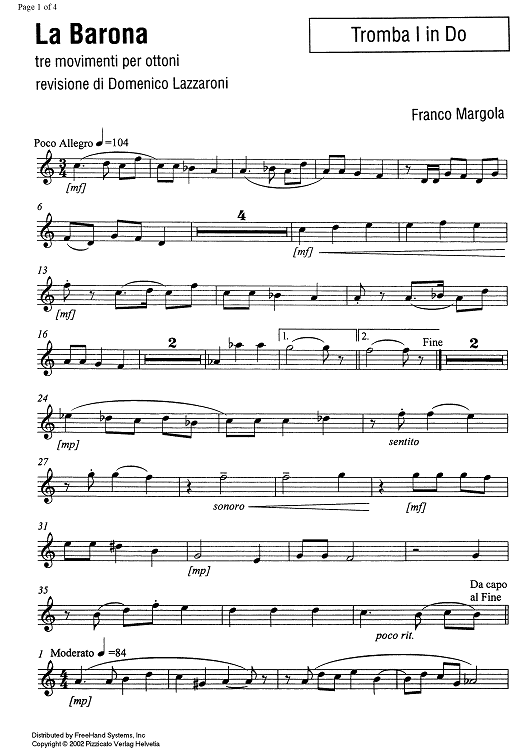 La Barona - Trumpet in C 1