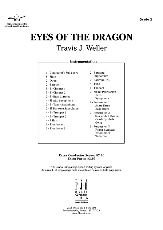 Eyes of the Dragon - Score Cover