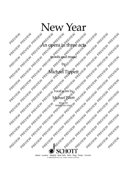 New Year - Piano Reduction