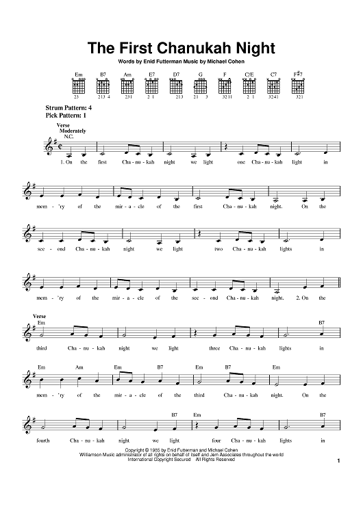 The First Chanukah Night