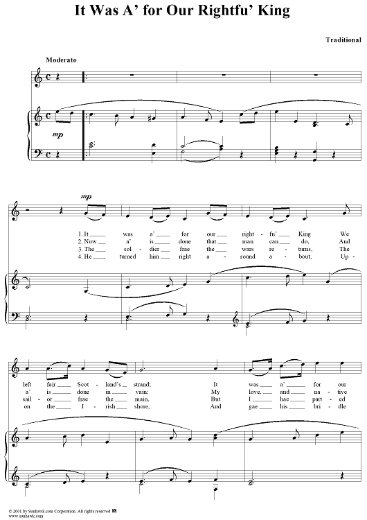 It was a' for our rightfu' King