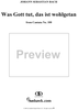"Was Gott tut, das ist wohlgetan", Aria, No. 5 from Cantata No. 100: "Was Gott tut, das ist wohlgetan" - Alto