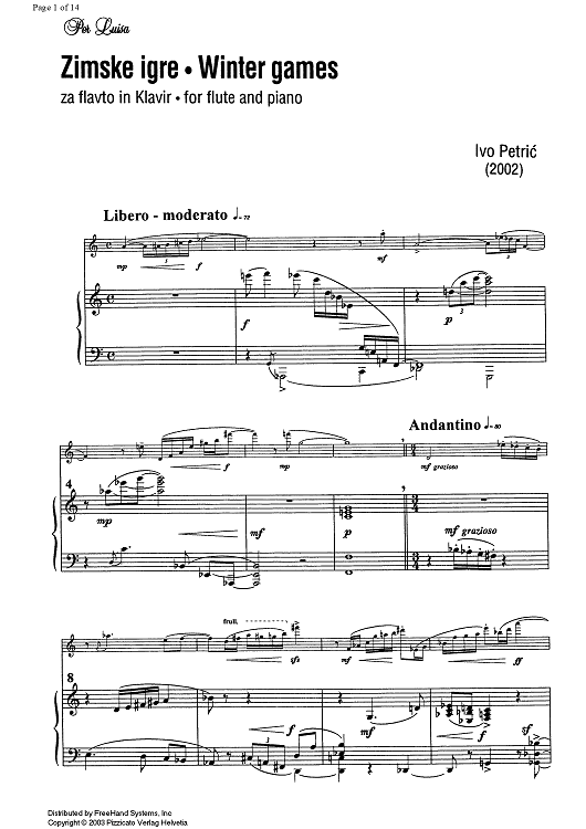 Zimske igre (Winter games) - Score
