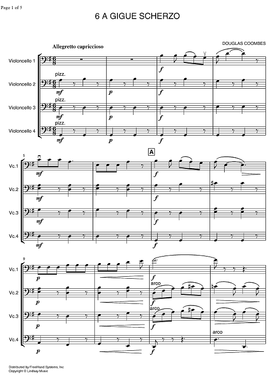 A Gigue Scherzo - Score