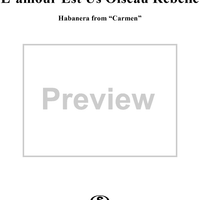 L'amour Est Us Oiseau Rebelle  - Habañera from "Carmen"
