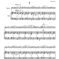 Sonata For Basson And Piano - Piano