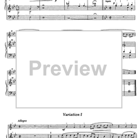 Variations sur un Noël français - Score