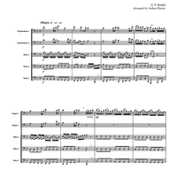 Arrival Of The Queen Of Sheba - Score