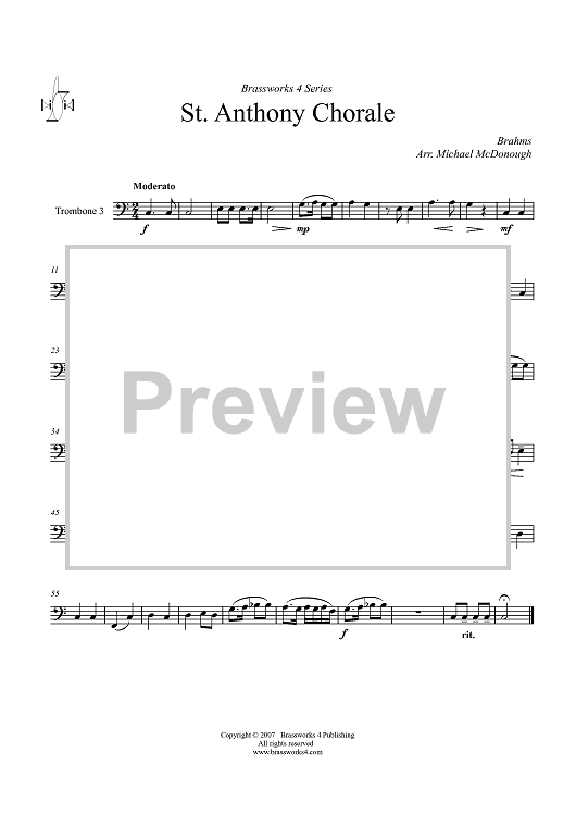St. Anthony Chorale - Trombone 3