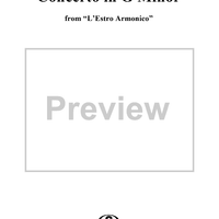 Concerto in G Minor    - from "L'Estro Armonico" - Op. 3/2  (RV578) - Viola 2