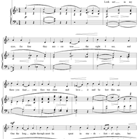 Six Songs from 'A Shropshire Lad', No. 3, Look Not In My Eyes