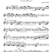 Tango - de Tres Danzas Andaluzas, Op. 8 - Part 1 Clarinet in Bb