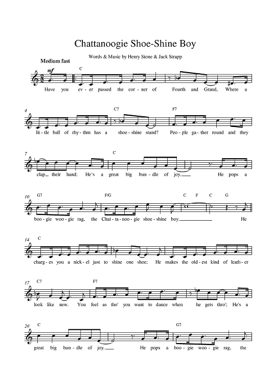 Chattanoogie shoe sales shine boy