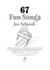 Cover Page, Intro and Table of Contents - 67 Fun Songs - Bonus Material