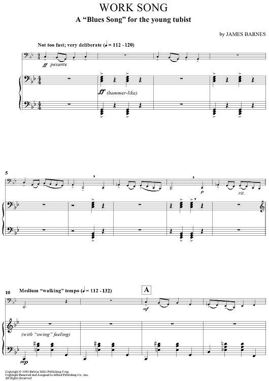 Work Song - A "Blues Song" for the young tubist