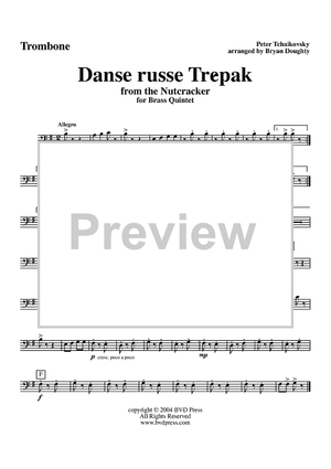 Suite from ''The Nutcracker''. Danse russe Trépak - Trombone