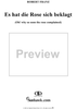 Six Songs from the East, op. 42, no. 5: Oh! Why So Soon the Rose Complained  (Es hat die Rose sich beklagt)