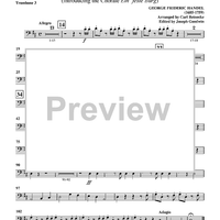 Hallelujah - from "Messiah", HWV 56 (introducing the Chorale "Ein' feste Burg") - Trombone 3
