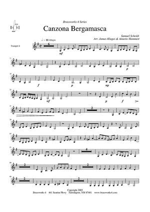 Canzona Bergamasca - Trumpet 4