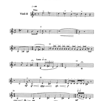 Petit quartet de corda (Little string quartet) - Violin 2