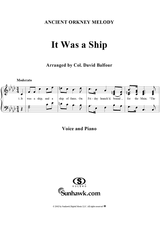 It Was a Ship