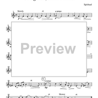 Swing Low, Sweet Chariot - Part 2 Flute, Oboe or Violin