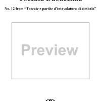 Toccata Duodecima - No. 12 from "Toccate e partite d'intavolatura di cembalo" Book 1 (1615)
