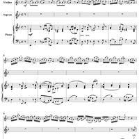 "Ich bin vergnügt in meinem Leiden", Aria, No. 3 from Cantata No. 58: "Ach Gott, wie manches Herzeleid" - Piano Score