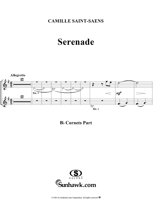 Serenade - B-flat Cornets