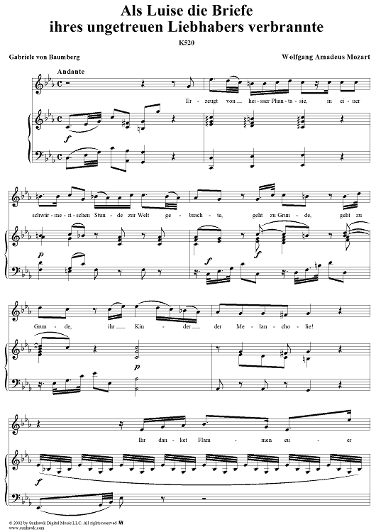 Als Luise die Briefe ihres ungetreuen Liebhabers verbrannte, K520