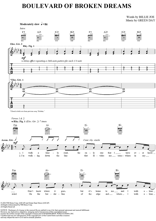 Boulevard of Broken Dreams